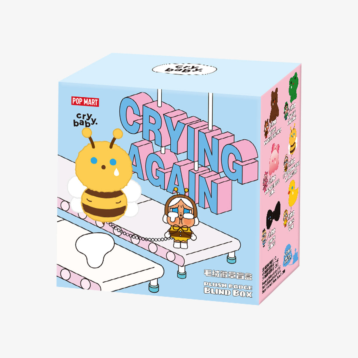 CRYBABY Crying Again Series-Plush Badge Blind Box