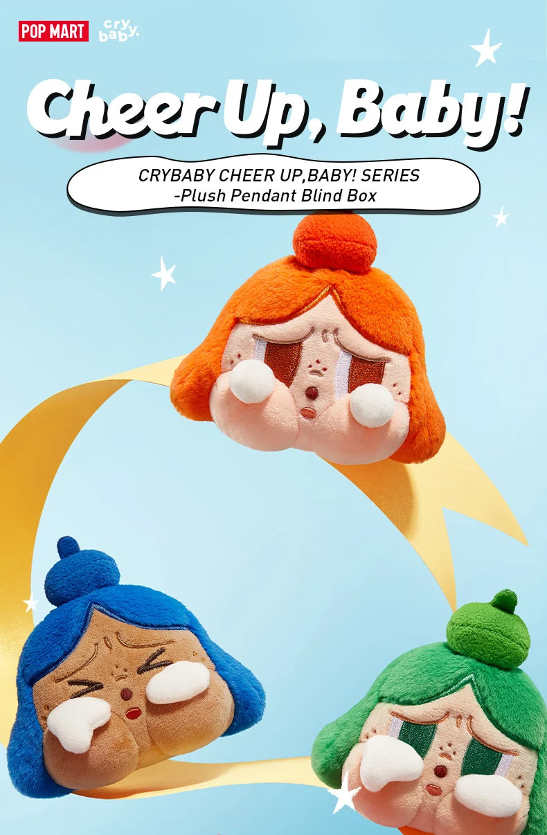 POP MART CRYBABY CHEER UP, BABY! SERIES - Plush Pendant Mystery Box